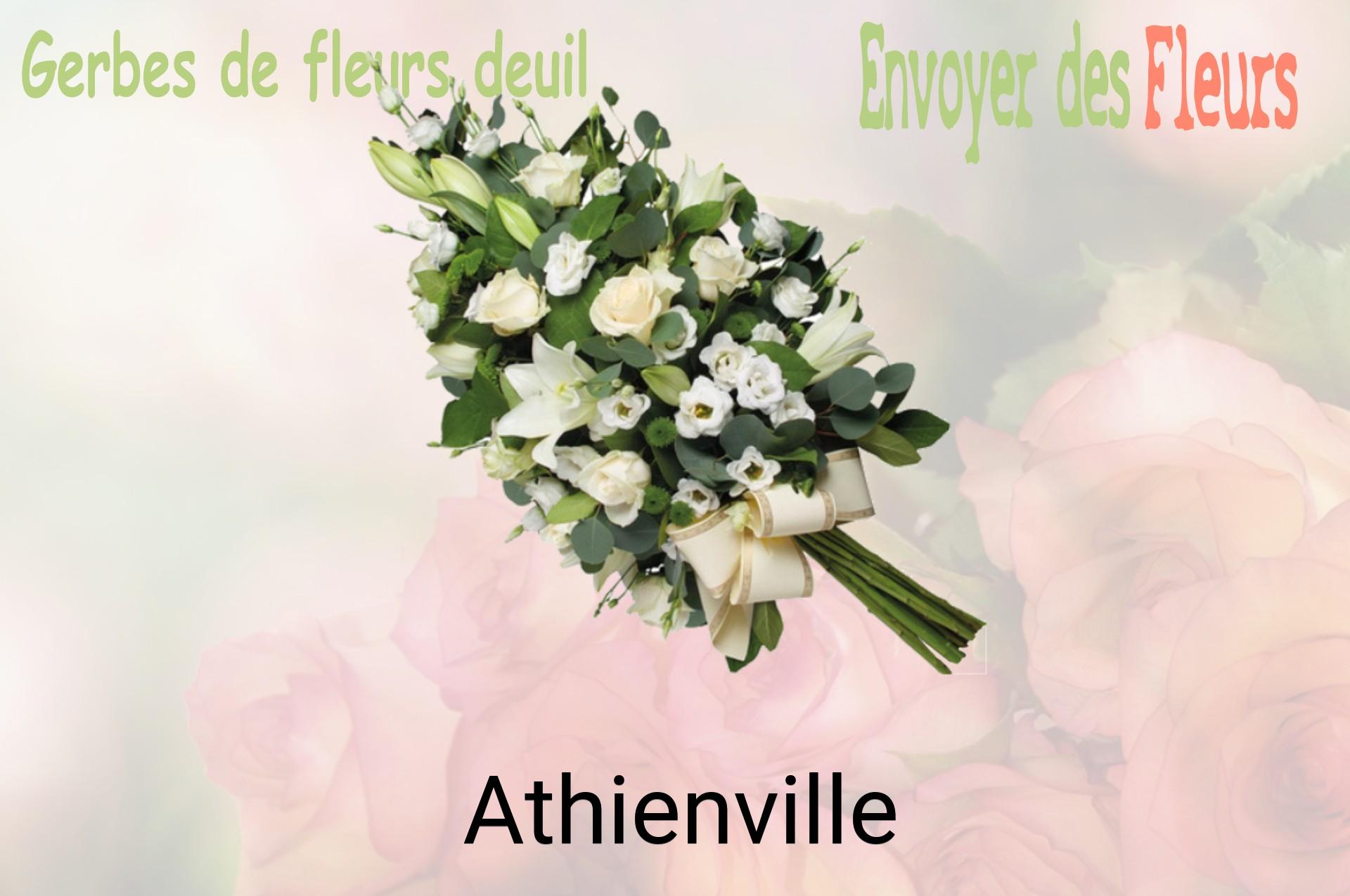 Gerbe de fleurs de deuil livrée à Athienville